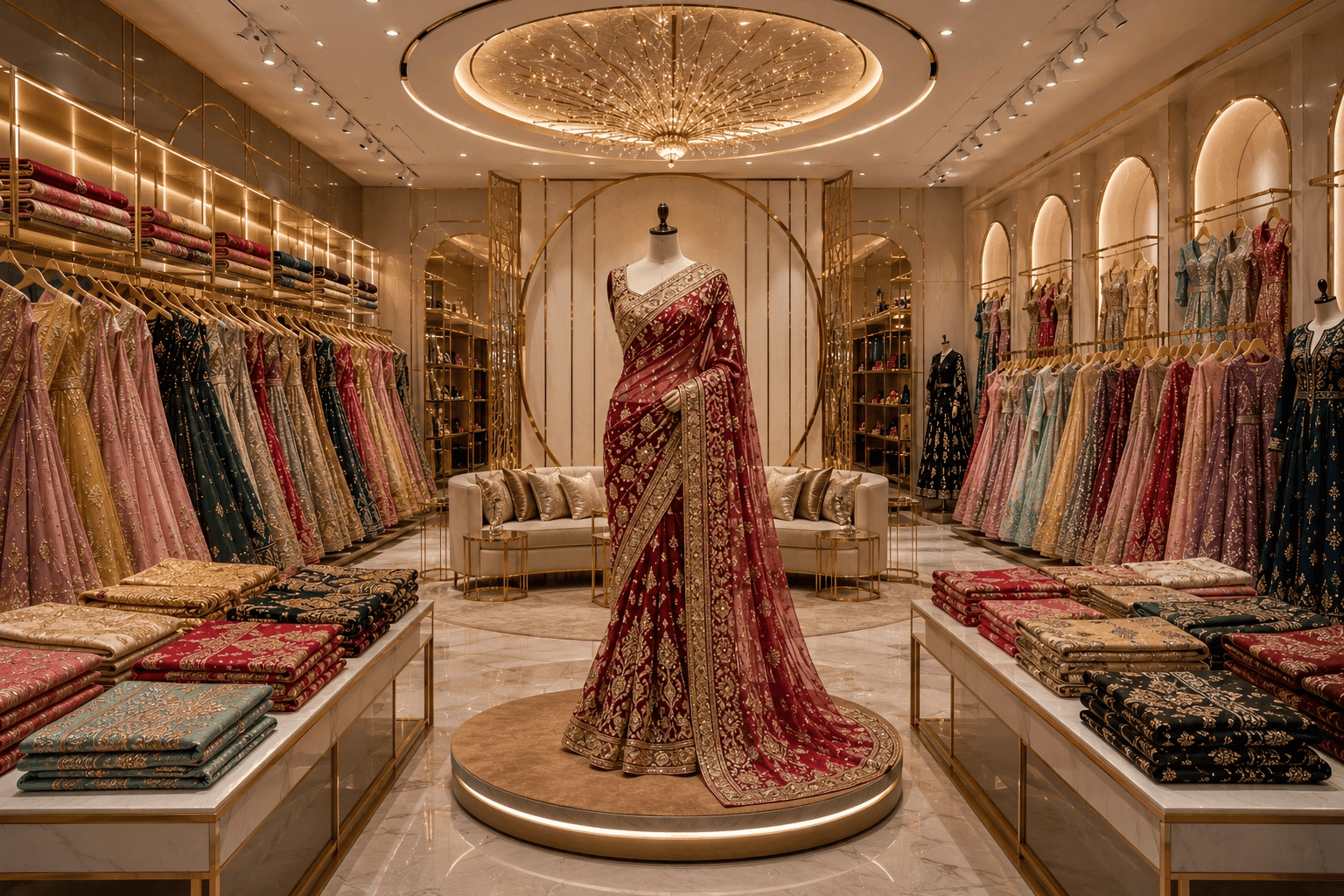 Premium Indian boutique interior — join AllBoutiqs marketplace